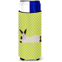"Caroline's Treasures California White Rabbit Green Decorative Can Hugger, Slim, Multicolor"