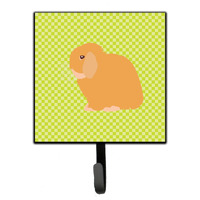 "Caroline's Treasures Holland Lop Rabbit Green Wall Hook, Small, Multicolor"
