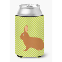"Caroline's Treasures Rex Rabbit Green Decorative Can Hugger, Multicolor"