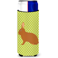 "Caroline's Treasures Rex Rabbit Green Decorative Can Hugger, Slim, Multicolor"