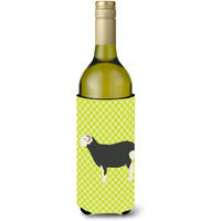 "Caroline's Treasures Herwick Sheep Green Decorative Bottle Hugger, 750 ml, Multicolor"