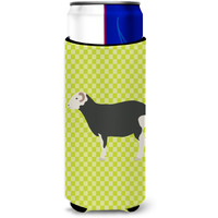 "Caroline's Treasures Herwick Sheep Green Decorative Can Hugger, Slim, Multicolor"