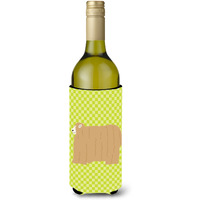 "Caroline's Treasures Lincoln Longwool Sheep Green Decorative Bottle Hugger, 750 ml, Multicolor"