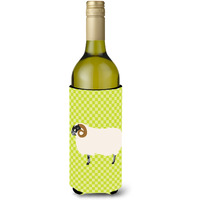 "Caroline's Treasures Scottish Blackface Sheep Green Decorative Bottle Hugger, 750 ml, Multicolor"