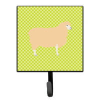 "Caroline's Treasures English Leicester Longwool Sheep Green Wall Hook, Small, Multicolor"