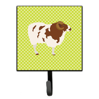 "Caroline's Treasures Jacob Sheep Green Wall Hook, Small, Multicolor"