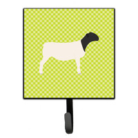 "Caroline's Treasures Dorper Sheep Green Wall Hook, Small, Multicolor"