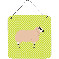 "Caroline's Treasures Green Kerry Hill Sheep Metal Print, 6"" H x 6"" W"