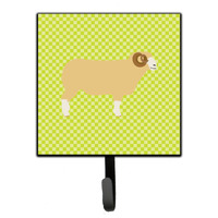 "Caroline's Treasures Horned Dorset Sheep Green Wall Hook, Small, Multicolor"
