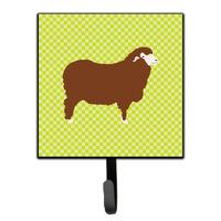 "Caroline's Treasures Merino Sheep Green Wall Hook, Small, Multicolor"