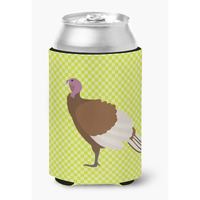 "Caroline's Treasures Bourbon Red Turkey Hen Green Decorative Can Hugger, Multicolor"