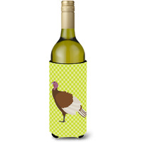 "Caroline's Treasures Bourbon Red Turkey Hen Green Decorative Bottle Hugger, 750 ml, Multicolor"