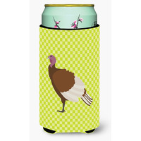 "Caroline's Treasures Bourbon Red Turkey Hen Green Decorative Can Hugger, Tall Boy, Multicolor"