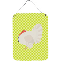 "Caroline's Treasures White Holland Turkey Green Metal Print, 16hx12w, Multicolor"