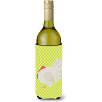 "Caroline's Treasures White Holland Turkey Green Decorative Bottle Hugger, 750 ml, Multicolor"