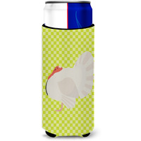 "Caroline's Treasures White Holland Turkey Green Decorative Can Hugger, Slim, Multicolor"