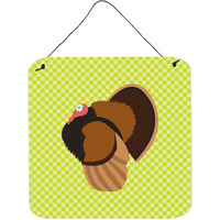 "Caroline's Treasures Green Bronze Turkey Metal Print, 6hx6w"