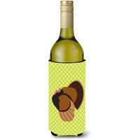 "Caroline's Treasures Bronze Turkey Green Decorative Bottle Hugger, 750 ml, Multicolor"