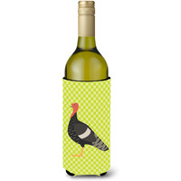 "Caroline's Treasures Marragansett Turkey Green Decorative Bottle Hugger, 750 ml, Multicolor"