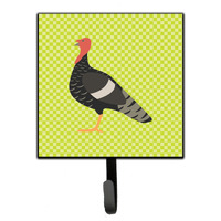 "Caroline's Treasures Marragansett Turkey Green Wall Hook, Small, Multicolor"