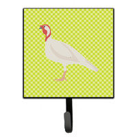 "Caroline's Treasures Beltsville Small White Turkey Hen Green Wall Hook, Multicolor"