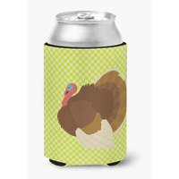 "Caroline's Treasures French Turkey Dindon Green Decorative Can Hugger, Multicolor"
