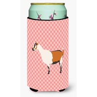 "Caroline's Treasures Alpine Goat Pink Check Decorative Can Hugger, Tall Boy, Multicolor"