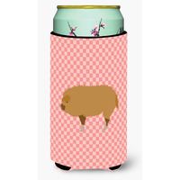 "Caroline's Treasures Hungarian Mangalica Pig Pink Check Decorative Can Hugger, Tall Boy, Multicolor"