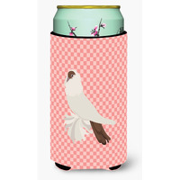 "Caroline's Treasures German Helmet Pigeon Pink Check Decorative Can Hugger, Tall Boy, Multicolor"