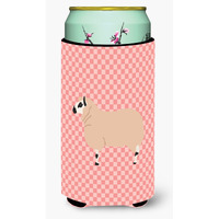 "Caroline's Treasures Kerry Hill Sheep Pink Check Decorative Can Hugger, Tall Boy, Multicolor"