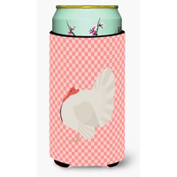 "Caroline's Treasures White Holland Turkey Pink Check Decorative Can Hugger, Tall Boy, Multicolor"
