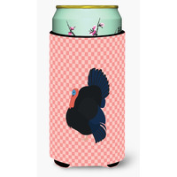 "Caroline's Treasures Norfolk Black Turkey Pink Check Decorative Can Hugger, Tall Boy, Multicolor"