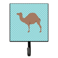 "Caroline's Treasures F1 Hybrid Camel Blue Check Wall Hook, Small, Multicolor"