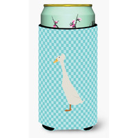 "Caroline's Treasures Bali Duck Blue Check Decorative Can Hugger, Tall Boy, Multicolor"