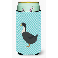 "Caroline's Treasures Swedish Duck Blue Check Decorative Can Hugger, Tall Boy, Multicolor"