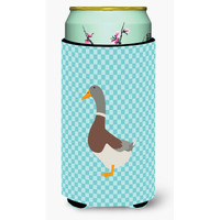 "Caroline's Treasures Saxony Sachsenente Duck Blue Check Decorative Can Hugger, Tall Boy, Multicolor"