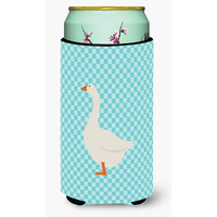 "Caroline's Treasures Embden Goose Blue Check Decorative Can Hugger, Tall Boy, Multicolor"