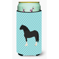 "Caroline's Treasures Pomeranian Rogener Goose Blue Check Decorative Can Hugger, Tall Boy, Multicolor"