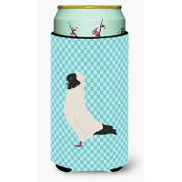 "Caroline's Treasures Nun Pigeon Blue Check Decorative Can Hugger, Tall Boy, Multicolor"