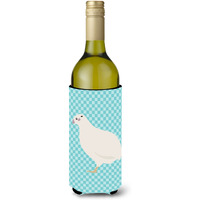 "Caroline's Treasures Texas Quail Blue Check Decorative Bottle Hugger, 750 ml, Multicolor"