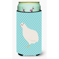 "Caroline's Treasures Texas Quail Blue Check Decorative Can Hugger, Tall Boy, Multicolor"