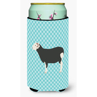 "Caroline's Treasures Herwick Sheep Blue Check Decorative Can Hugger, Tall Boy, Multicolor"
