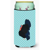 "Caroline's Treasures Norfolk Black Turkey Blue Check Decorative Can Hugger, Tall Boy, Multicolor"