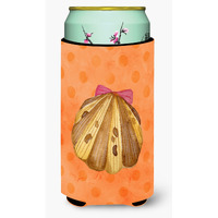 "Caroline's Treasures Sea Shell Orange Polkadot Beverage Insulator Hugger, Tall, Multicolor"