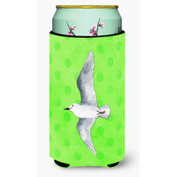"Caroline's Treasures Sea Gull Green Polkadot Beverage Insulator Hugger, Tall, Multicolor"