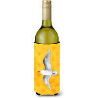 "Caroline's Treasures Sea Gull Yellow Polkadot Beverage Insulator Hugger, 750 ml, Multicolor"