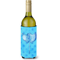 "Caroline's Treasures Sting Ray Blue Polkadot Beverage Insulator Hugger, 750 ml, Multicolor"