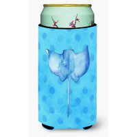 "Caroline's Treasures Sting Ray Blue Polkadot Beverage Insulator Hugger, Tall, Multicolor"