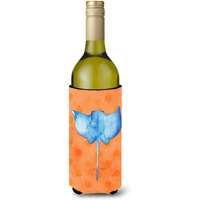 "Caroline's Treasures Sting Ray Orange Polkadot Beverage Insulator Hugger, 750 ml, Multicolor"