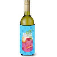 "Caroline's Treasures Mason Jar Cocktail Blue Polkadot Beverage Insulator Hugger, 750 ml, Multicolor"